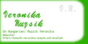 veronika muzsik business card